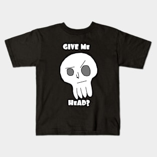 Skulls Give Me Head Halloween Kids T-Shirt